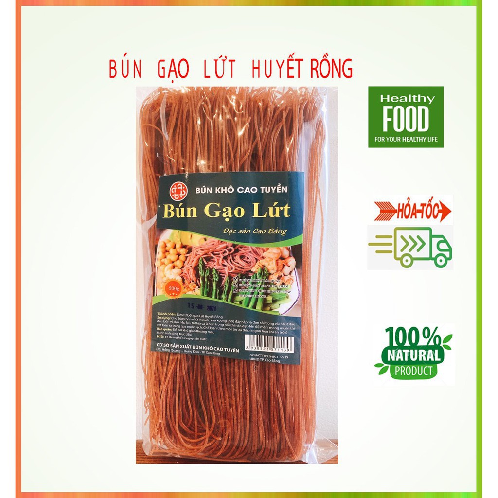 Bún Gạo Lứt Giảm Cân Cho Người Ăn Kiêng, Eat Clean Gói 500 gr