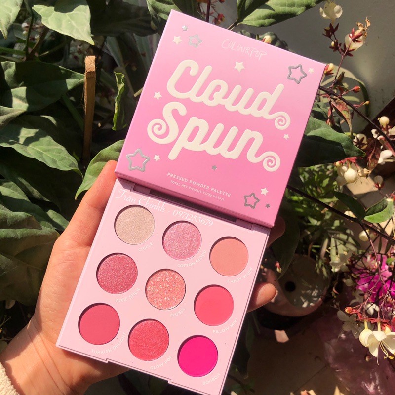 Bảng phấn mắt tone hồng Pony Colourpop Cloud Spun