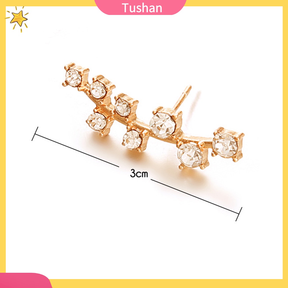 Bông tai đính đá lung linh xinh xắn hợp thời trang cho nữ