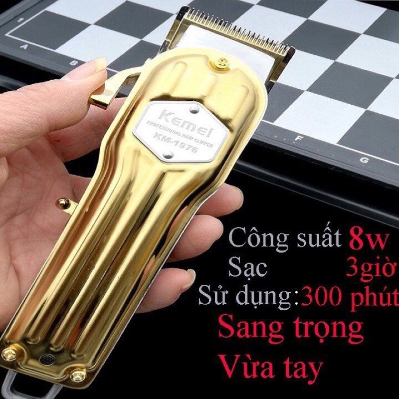 Tông đơ cao cấp KEMEI 1976 GOLD pin Lithium 2500mah