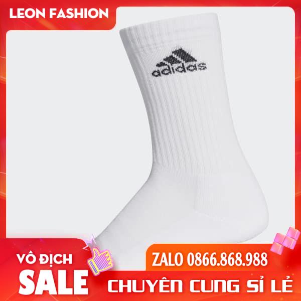 Tất ADIDAS cổ cao [ Hàng dày xuất khẩu ] Vớ thể thao dệt kim cao cấp 95% Coton hạn chế mùi hôi và thông thoáng