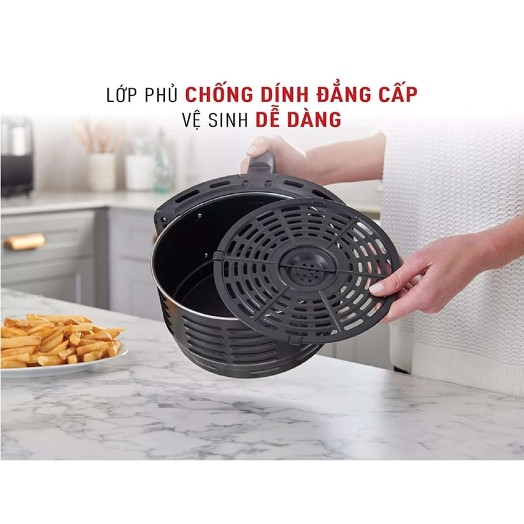 Nồi chiên không dầu cơ 4.2 lít vỏ thép Tefal EY201D15 1500W - Hàng chính hãng