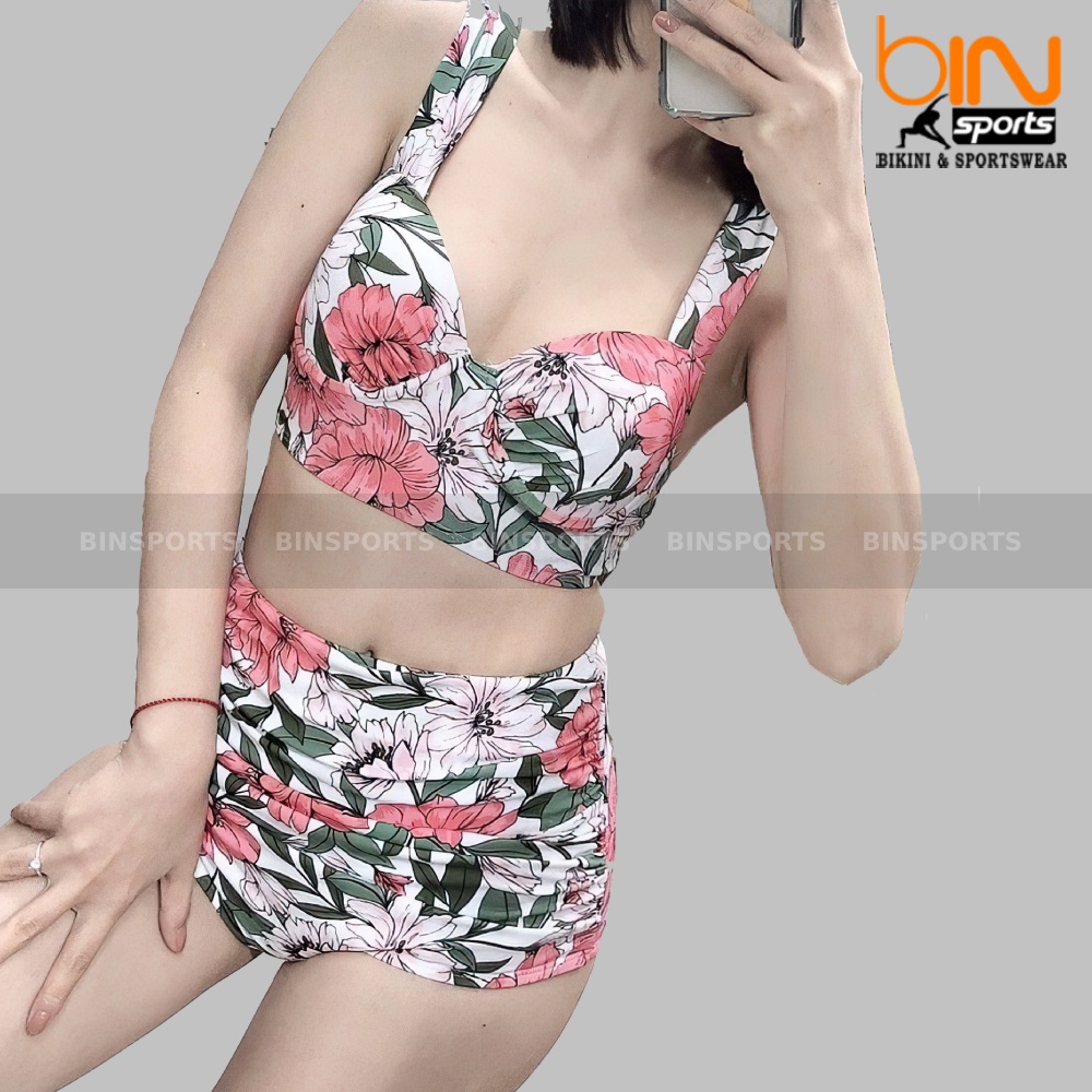 Bikini Nữ Hai Mảnh Cạp Cao Nhiều Màu Bin Sports BHV109