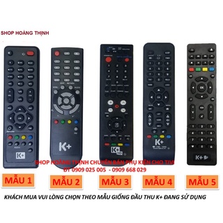 Điều khiển-remote đầu thu k+ hd chảo mẫu mới nhất 2019
