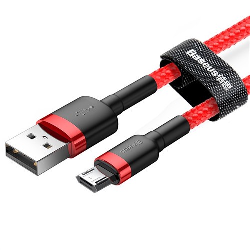 Cáp Sạc Nhanh Micro USB 💎Cao Cấp + Đảo Được Đầu💎Baseus Cafule (Quick charge 3.0, dòng tối đa 2.4A, ) - Hàng chính hãng