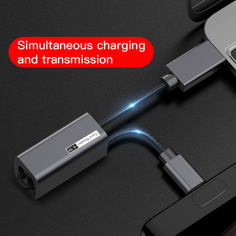 Đầu đọc thẻ nhớ tích hợp Cáp USB Type C Baseus Pendant Card Reader