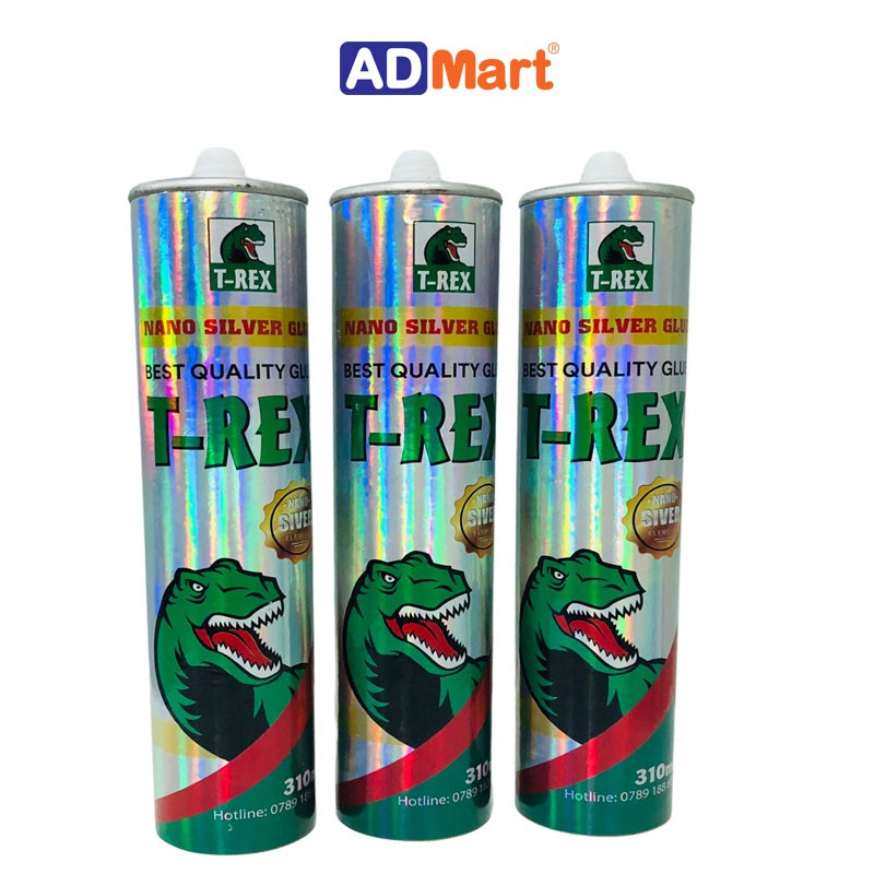 Keo bạc Khủng Long T-REX, keo dán gỗ, alu, fomex, sắt, sử dụng trong làm biển quảng cáo, xây dựng, trang trí nhà