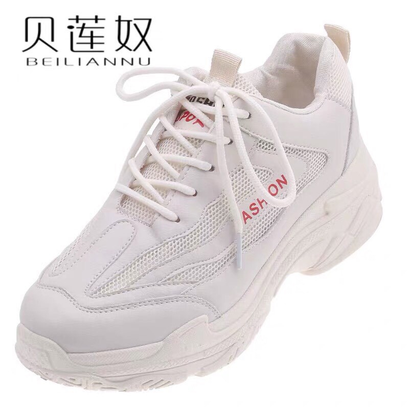 Giày thể thao sneaker nâng đế 4cm chất vải lưới êm chân