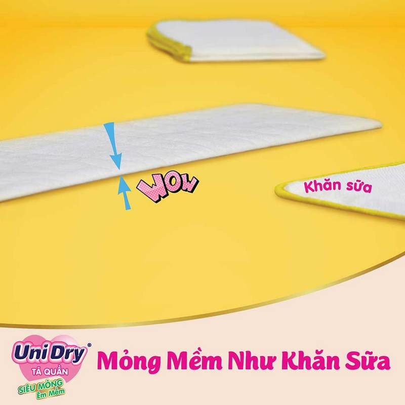 Tã quần siêu mỏng UniDry Ultra Thin Size M74-L68-XL62-XXL56