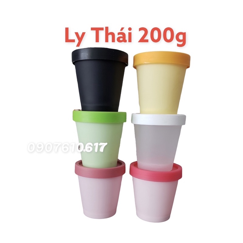 Hủ nhựa Ly Thái 200g đựng kem, nắp vặn chắc chắn