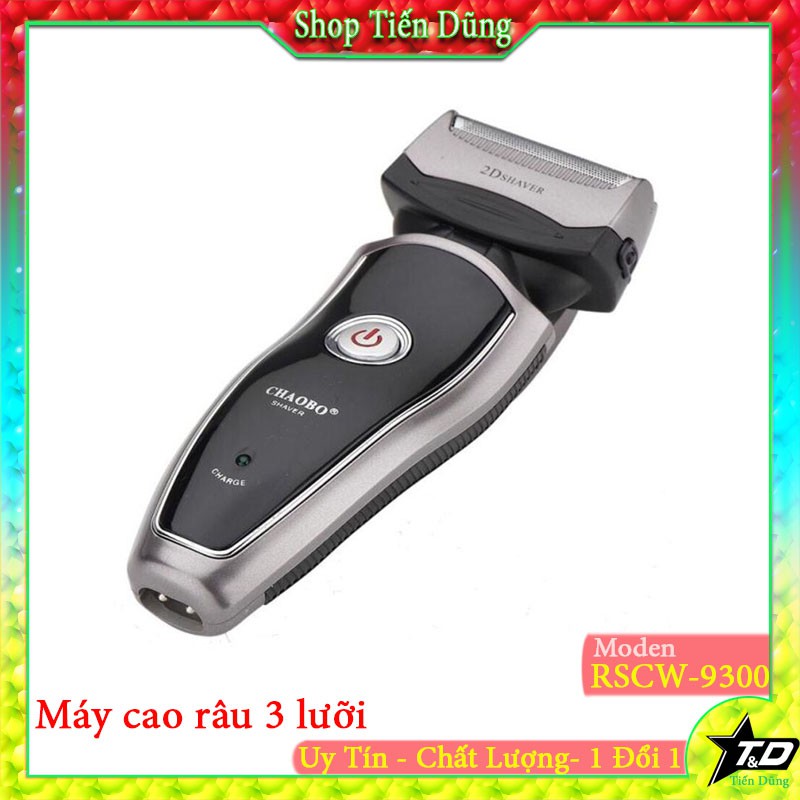 Máy Cạo Râu 3 Lưỡi CHAOBO RSCW 9300 - Dao Cạo Râu Điện 9300 máy nhỏ gọn nhẹ với 3 lưỡi làm sạch