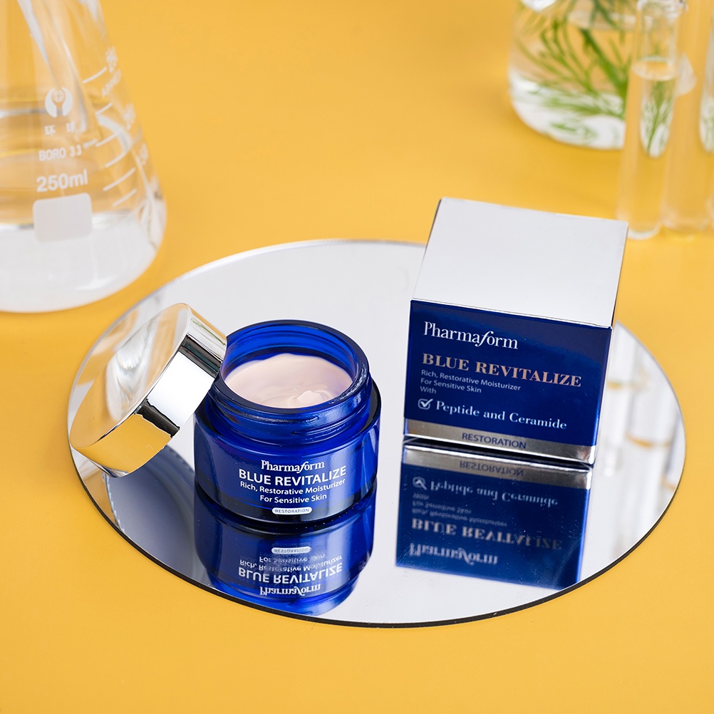 Kem dưỡng Pharmaform Blue Revitalize, Phyto Boost Cream phục hồi, chống ánh sáng xanh 30g