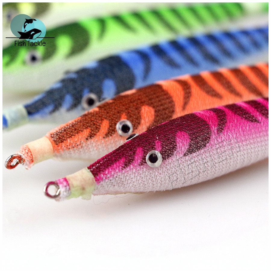 Mồi Câu Cá Hình Tôm Phát Quang 4inch 7g