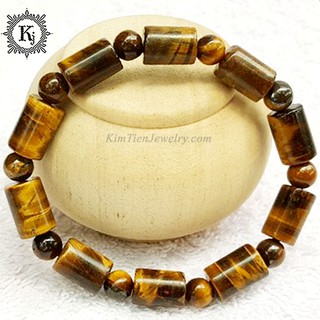 Vòng Tay Phong Thủy Mắt Hổ Đốt Trúc - Hợp Mệnh Thổ , Kim - Chiêu Tài Chiêu Lộc - Gia Tăng Vượng Khí