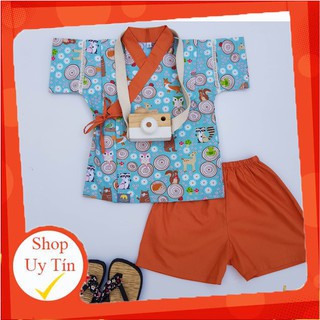 [HÀNG LOẠI 1] BỘ YUKATA CHO BÉ 100% COTTON MỸ MỊN MÁT, TAY NGẮN QUẦN NGẮN PHỐI CỔ