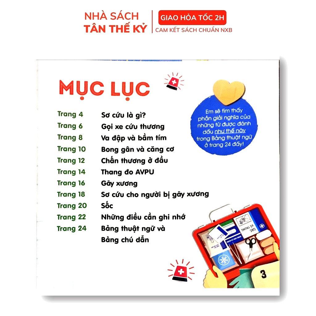 Sách - Các kỹ năng sơ cứu cơ bản - Bộ 4 quyển, lẻ tùy chọn