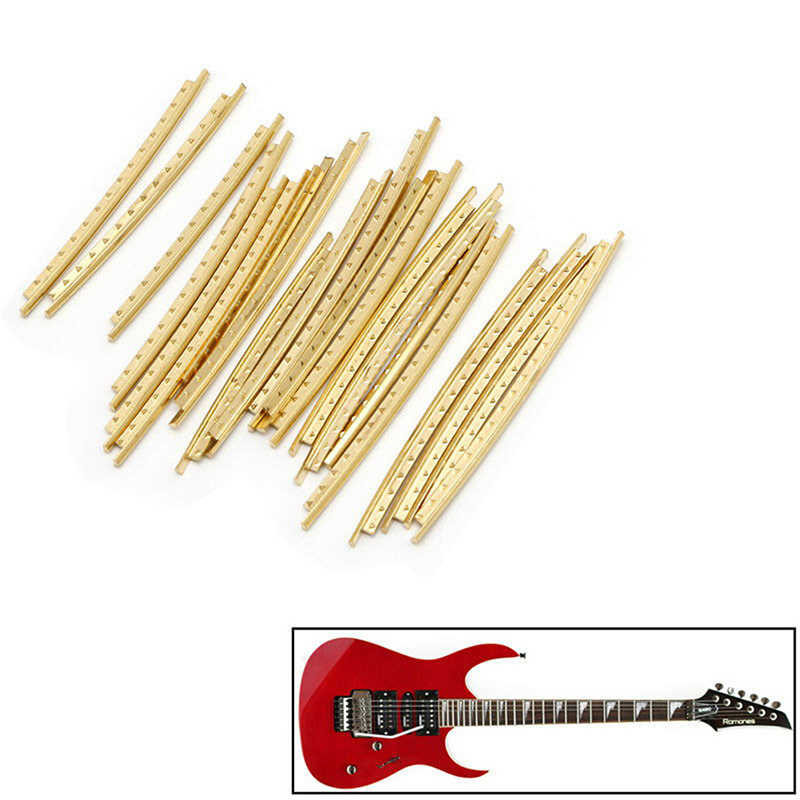 Newsmallbrains 21 Pcs Fingerboard Frets Fret Wire Copper For Acoustic Guitar Classical 2.0mm NSB