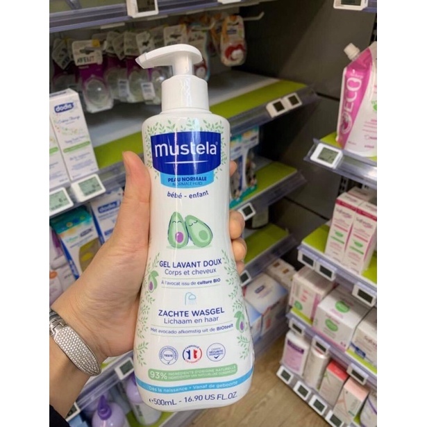 Sữa tắm gội mustela cho bé 500ml