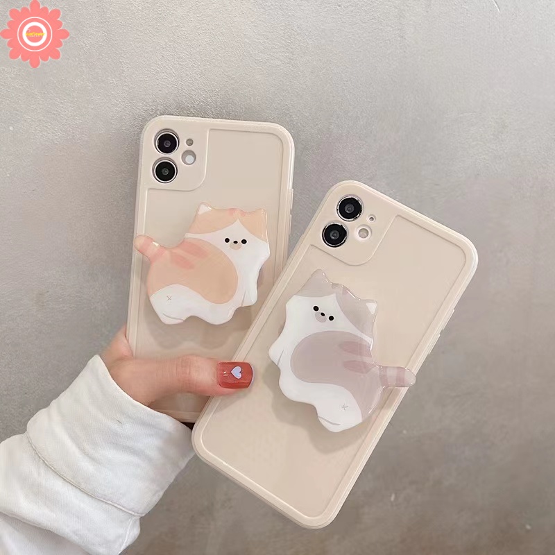Giá Đỡ Điện Thoại Dạng Nhẫn Đeo Tay Hình Mèo Hoạt Hình Đáng Yêu