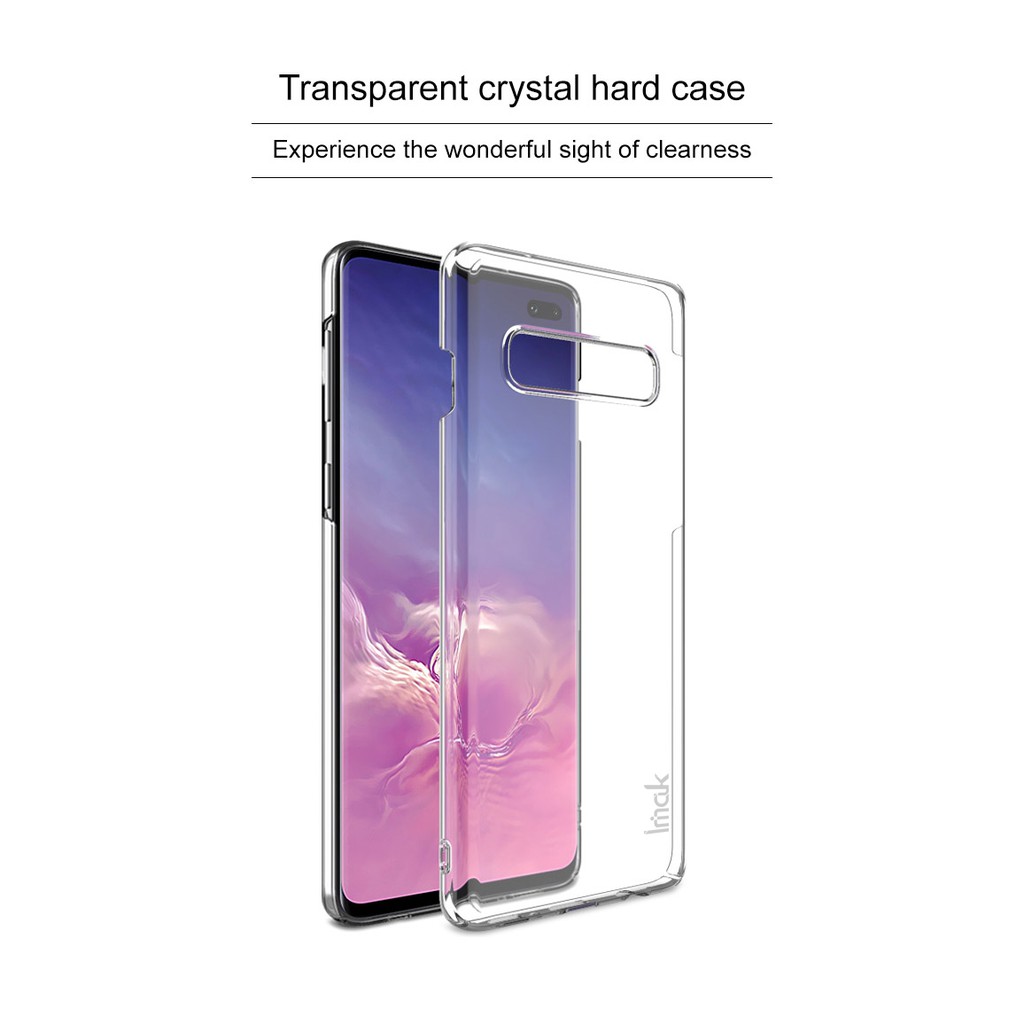 Ốp Lưng Cứng Trong Suốt Hiệu Imak Cho Samsung Galaxy S10, Ốp Lưng Không Ố Vàng, Độ Trong Tuyệt Đối