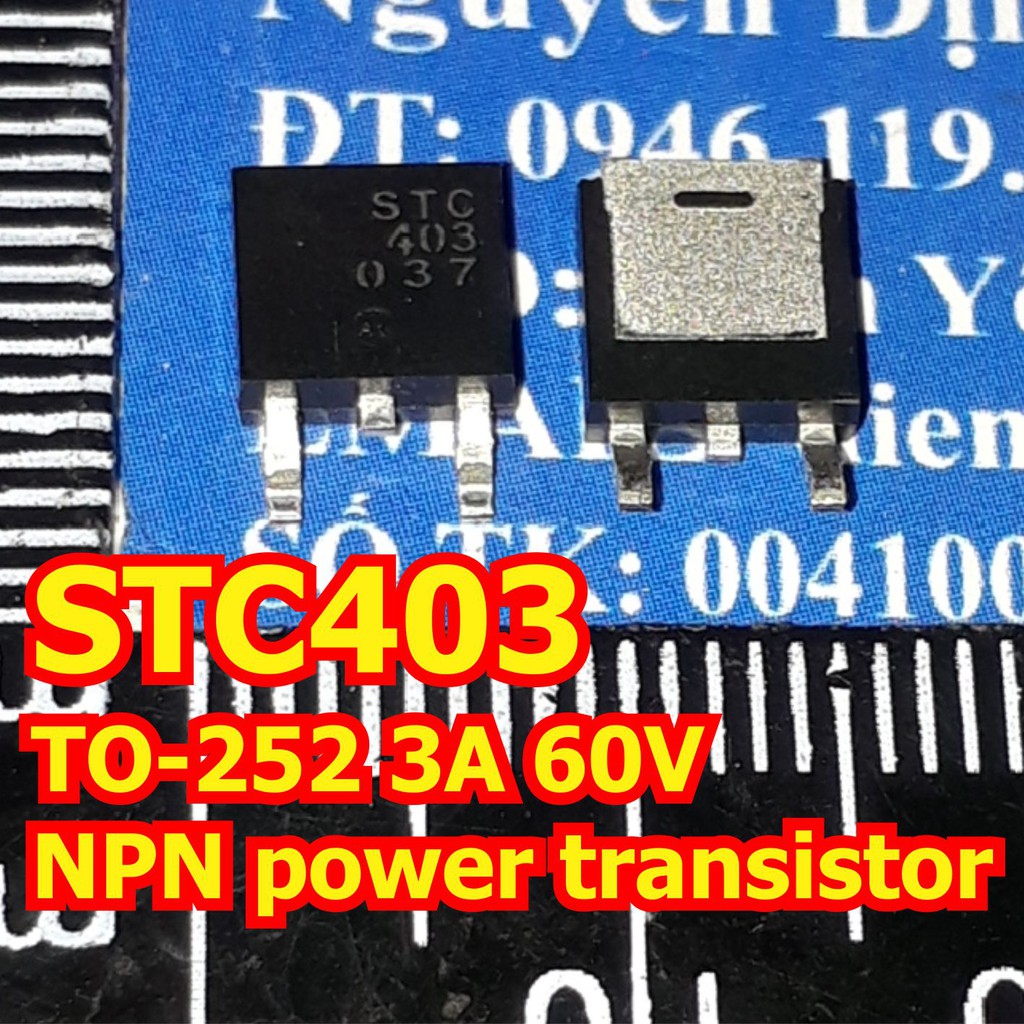 5 con STC403 403 TO-252 3A 60V NPN power transistor kde6383