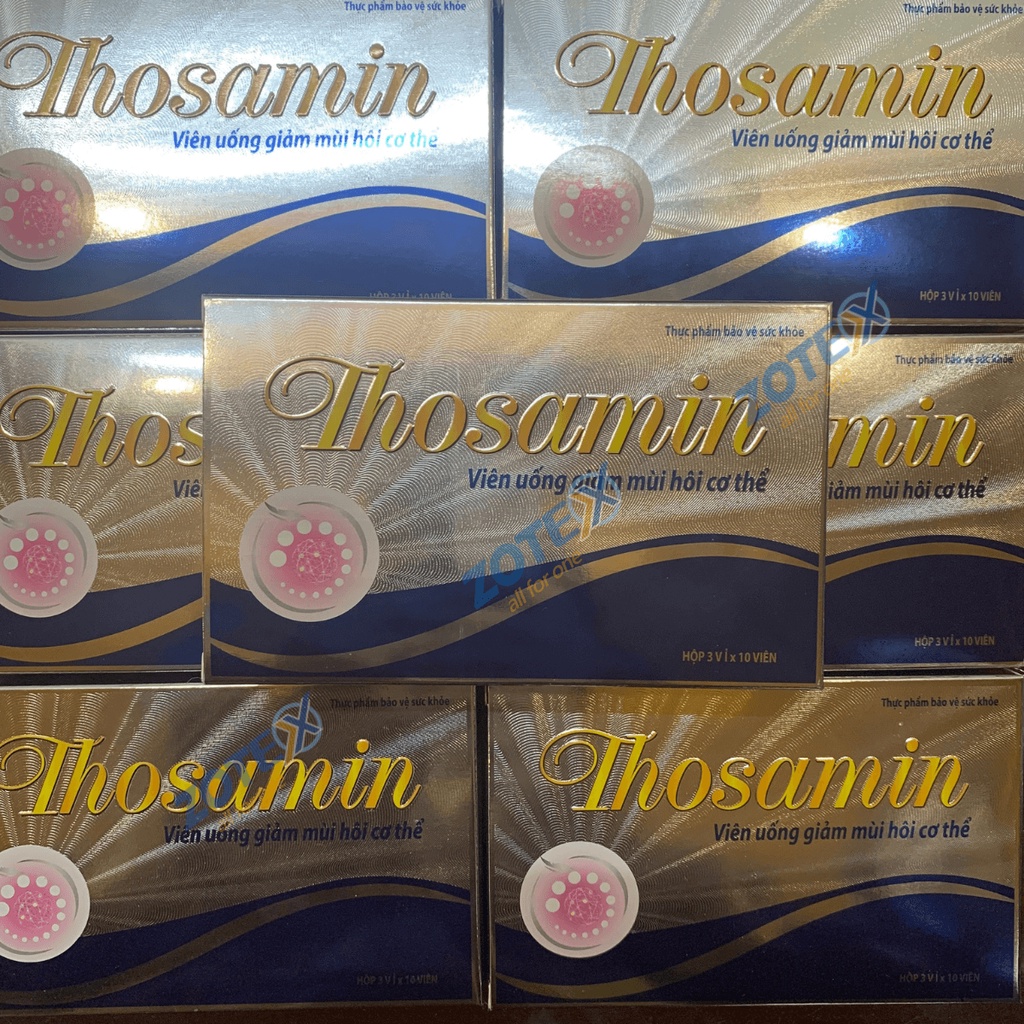 Viên uống khử mùi cơ thể Thoasamin giảm hôi nách hôi chân hôi miệng