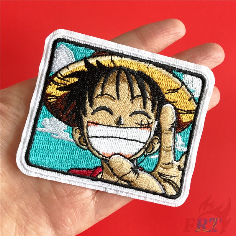 Bộ 1/2 miếng vá quần áo họa tiết Luffy