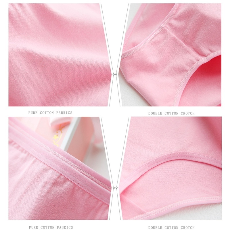 Quần Lót Cotton Thoáng Khí Màu Sắc Ngọt Ngào Cho Nữ