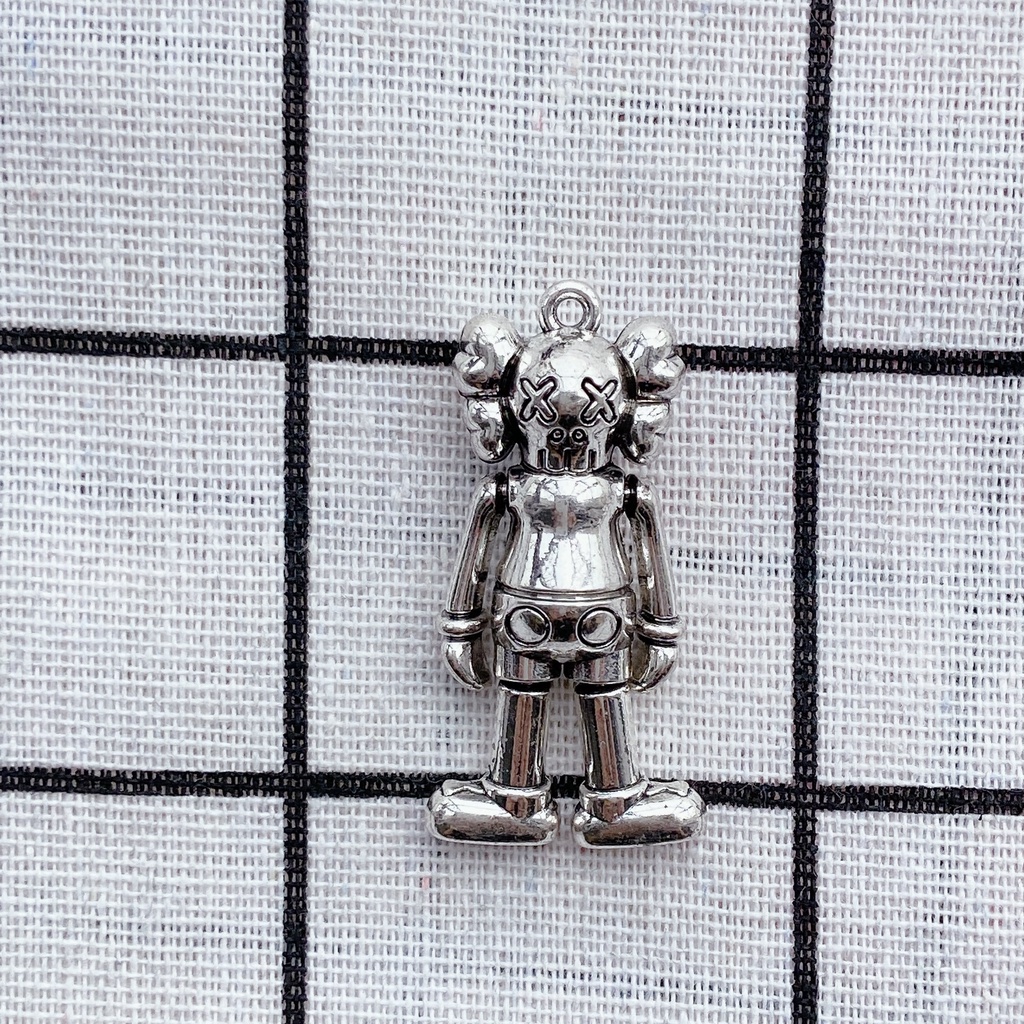 Hạt Charm Giày Robot Bằng Kim Loại Màu Tối Phong Cách Punk Punk Charm -croc /Jobz /Button croc /Charm/Dross DIY