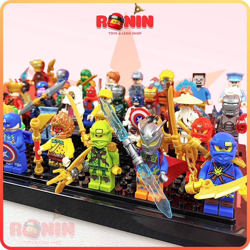 Combo Minifigures Siêu Anh Hùng / Ninjago / Naruto / One Piece / Ultraman / Mavel / Tôn Ngộ Không