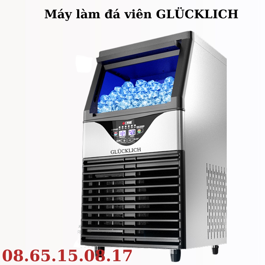 Máy làm đá viên GLUCKLICH 68Kg/ngày GL-68 - Thương hiệu GLÜCKLICH Đức