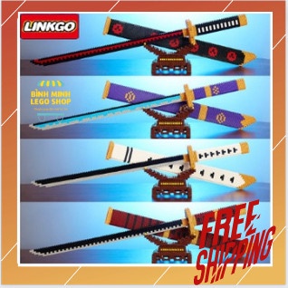 Kiếm Đồ Chơi Katana Linkgo,Lego One Piece Lắp Ráp Mô Hình Kiếm Zoro Sáng Tạo Trí Tuệ Thông Minh Cho Bé