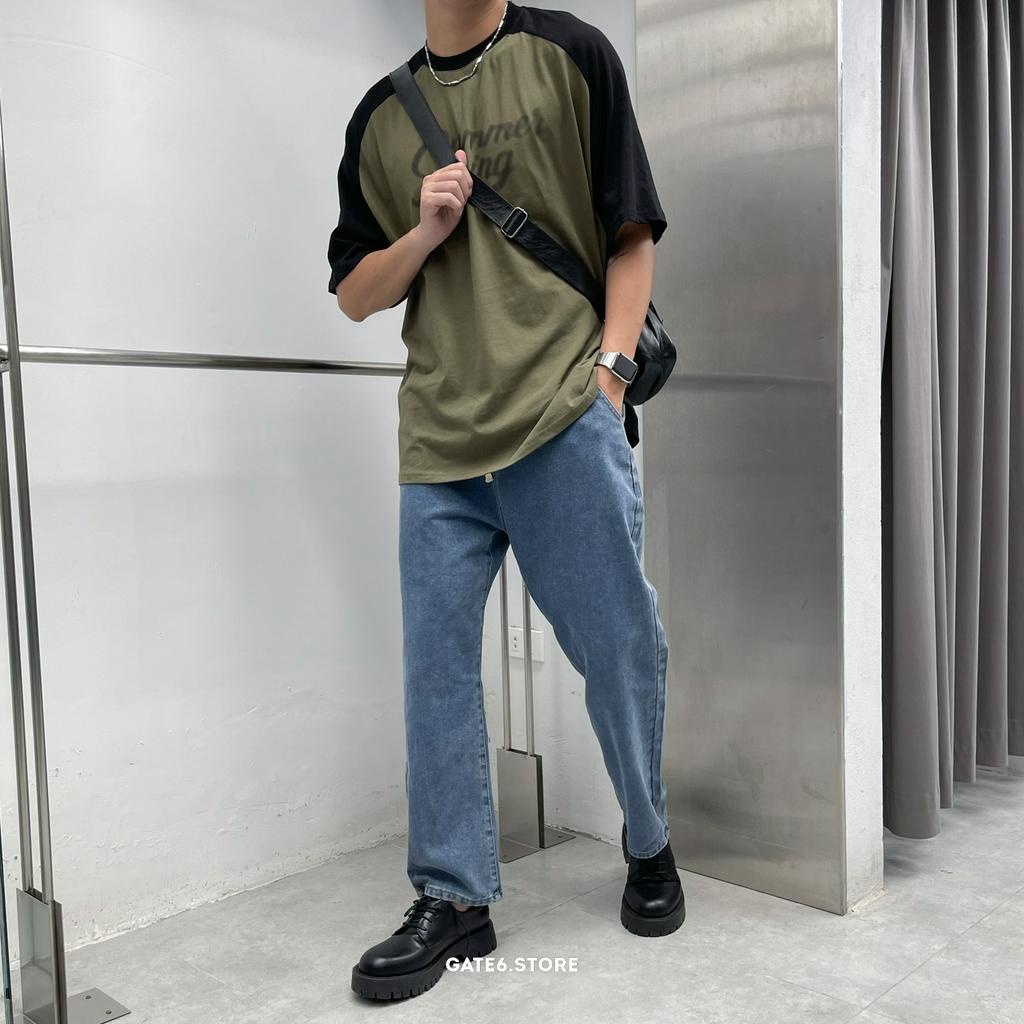 Áo phông cổ tròn MT raglan Summer, thun ngắn tay Unisex in chữ tối giản phong cách streetstyle Hàn Quốc - GATE6 - 4984