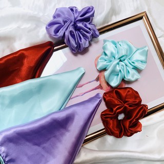 Dây Cột Tóc Vải Scrunchies Lụa (ĐỦ MÀU)