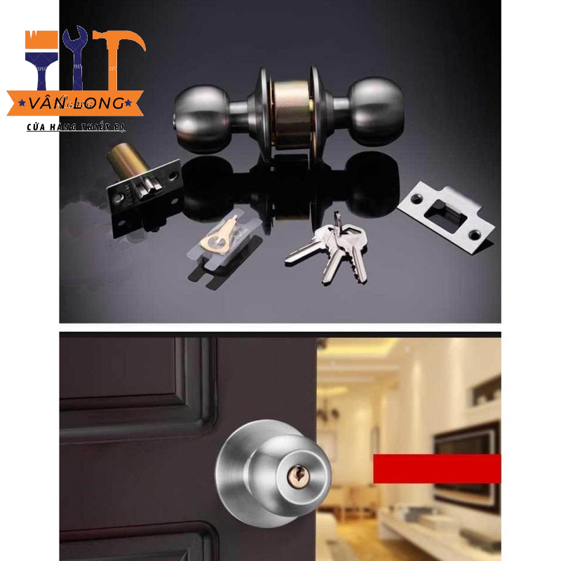 Bộ Khoá Tay Nắm Tròn ZANI INOX 100%