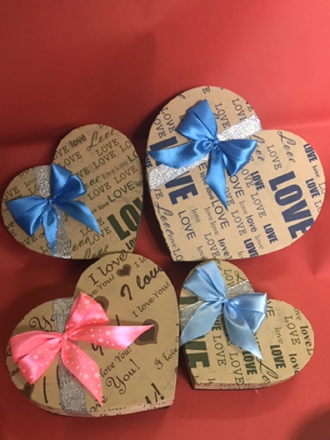 Combo 10 hộp trái tim đk 16-24cm  cao 3-3,5cm | BigBuy360 - bigbuy360.vn