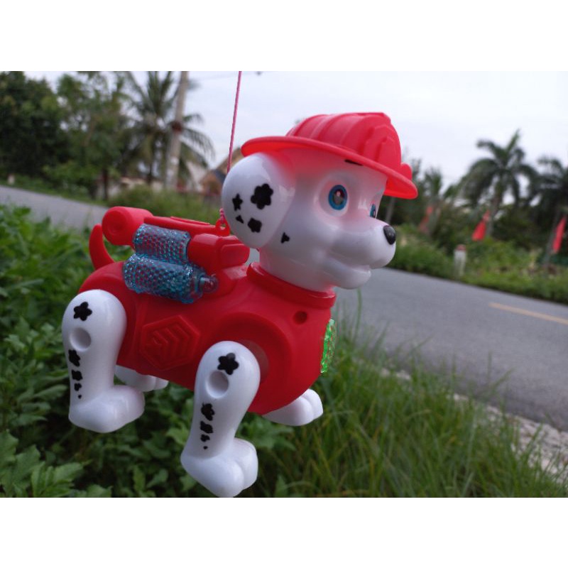 Chó cứu hộ  biết đi biết chạy có đèn nhạc đồ chơi trẻ em kiêm đèn lồng trung thu cho bé