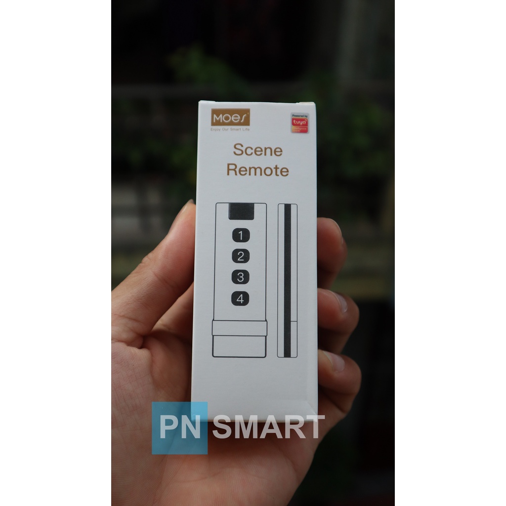 Công tắc ngữ cảnh 4 nút Tuya Zigbee Scene Remote gắn tường