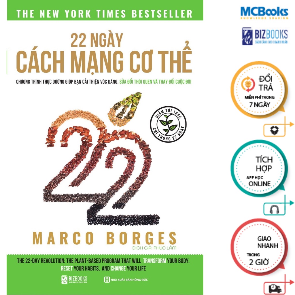 Sách - 22 Ngày Cách Mạng Cơ Thể Mcbooks
