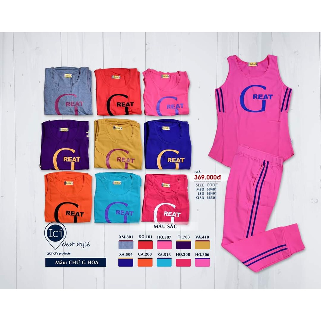 Sale Bộ thể thao chất liệu cotton Gia Hồi