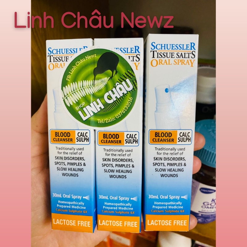 Xịt Lọc Gan CALC SULPH New Zealand, Lọc Máu, Nóng Gan