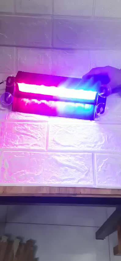 Đèn chớp Police xanh đỏ 12V 8W 8 LED gắn kính cho xe cảnh sát, quân sự, xe ưu tiên. | BigBuy360 - bigbuy360.vn