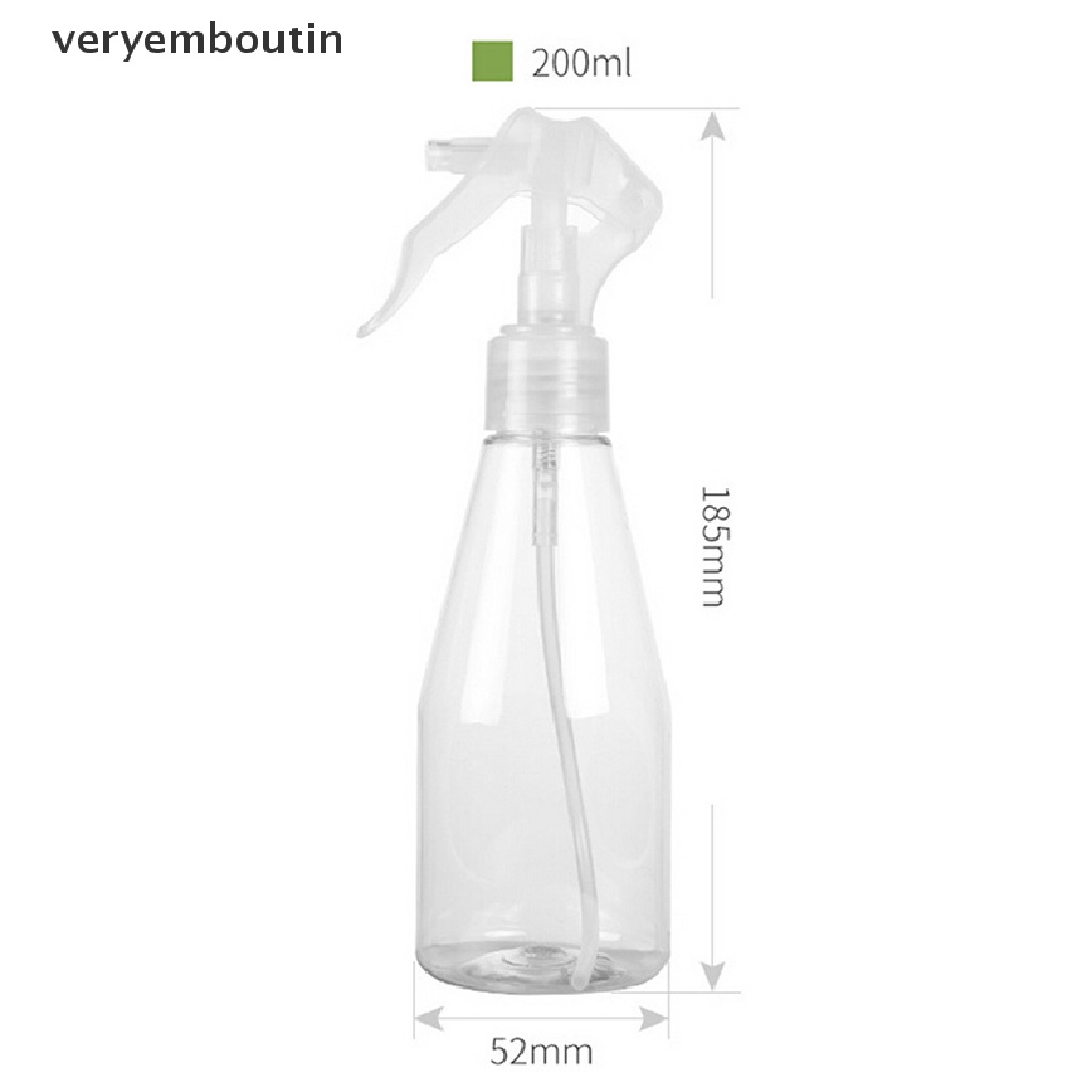 Bình Xịt Nước Rỗng Bằng Nhựa Trong Suốt Dung Tích 200Ml