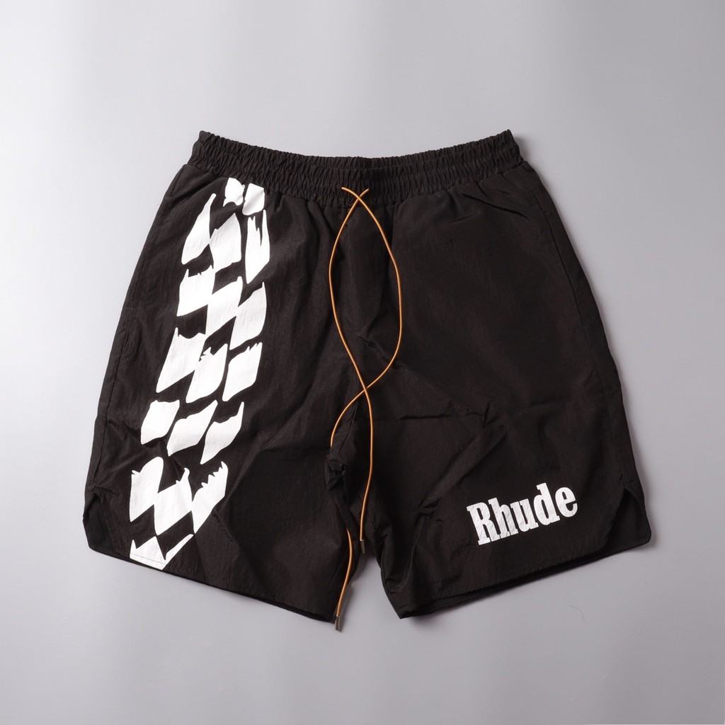 Quần short RHUDE logo print track short ss20