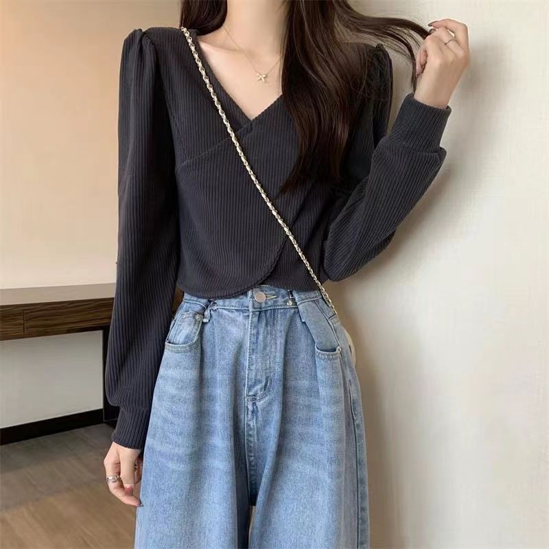 Áo Thun Dài Tay Dáng Rộng Phong Cách Hàn Quốc Cho Nữ JL-TX-587