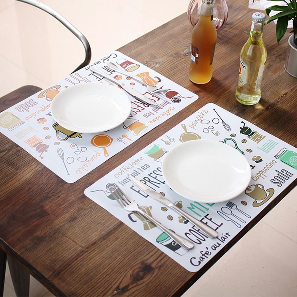 Tấm lót bàn ăn 40 x 28 cm họa tiết đơn giản đẹp mắt