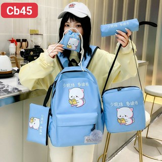 COMBO 4 MÓN MÈO ĐỌC SÁCH CHĂM CHỈ CB45