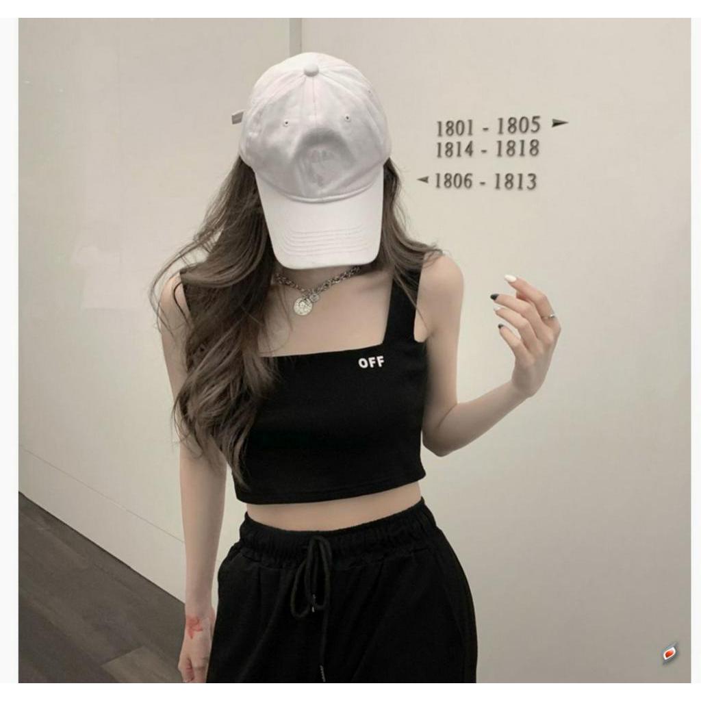 MS055 Áo croptop 2 dây bản to OFF PhuLinhShop cá tính