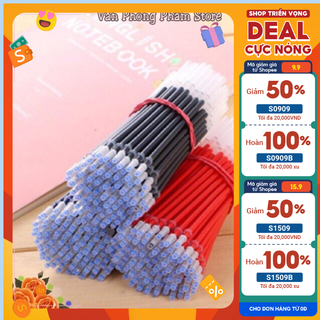 Combo 100 ruột bút,ngòi bút bi nước thay thế tiện dụng đầu 0.5mm