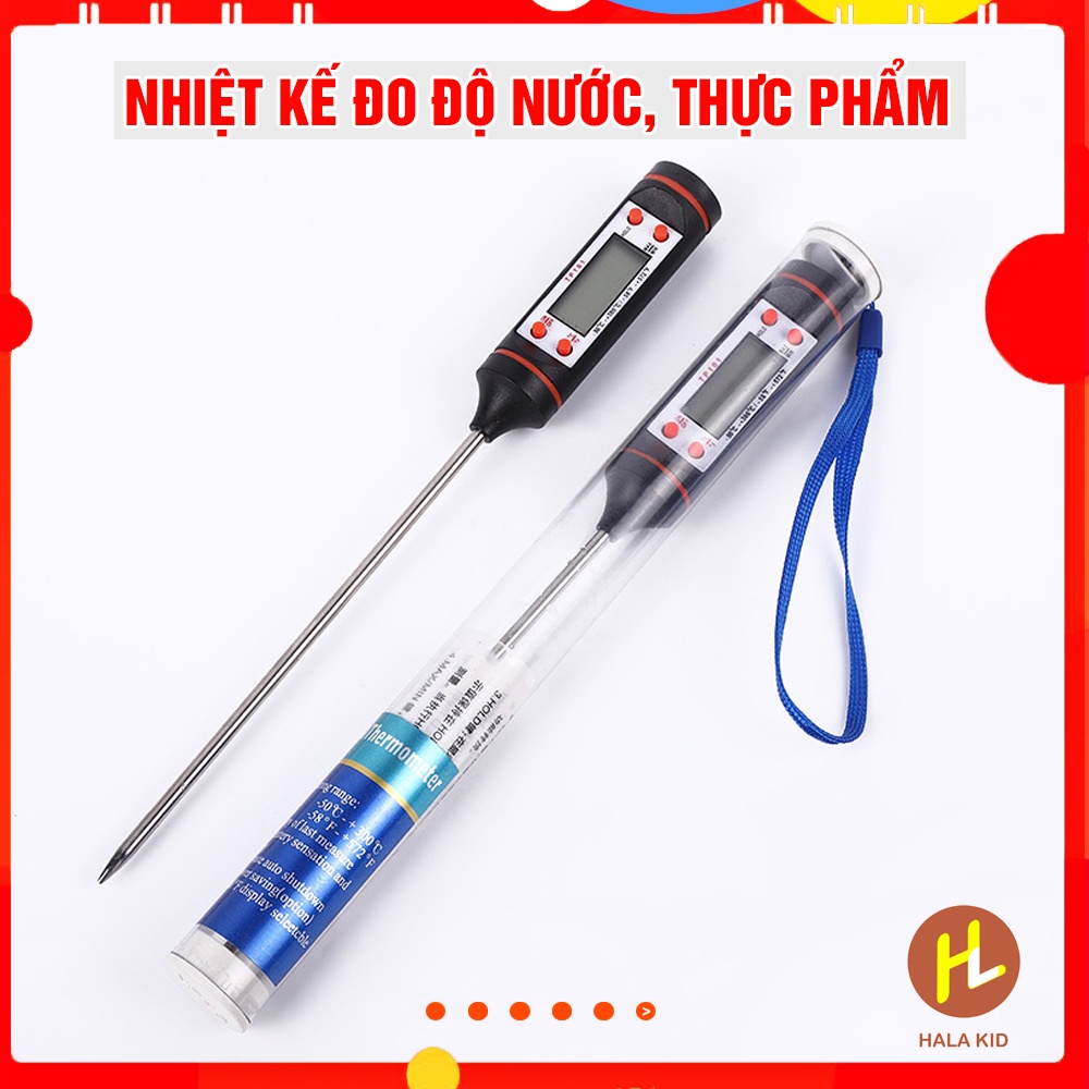 Nhiệt kế điện tử đo nhiệt độ nước, sữa, thực phẩm đa năng